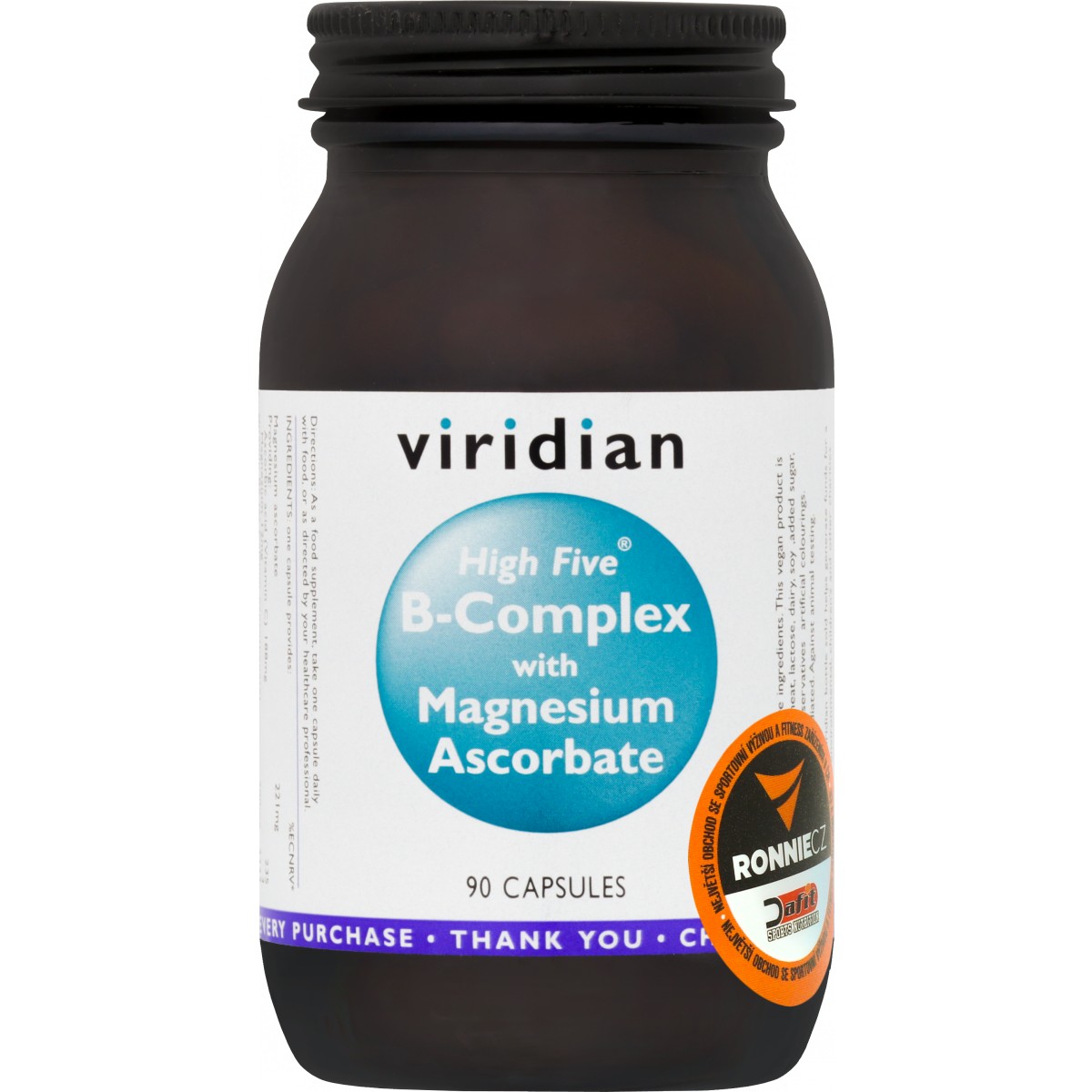 High Five B-Complex With Magnesium Ascorbate - Viridian