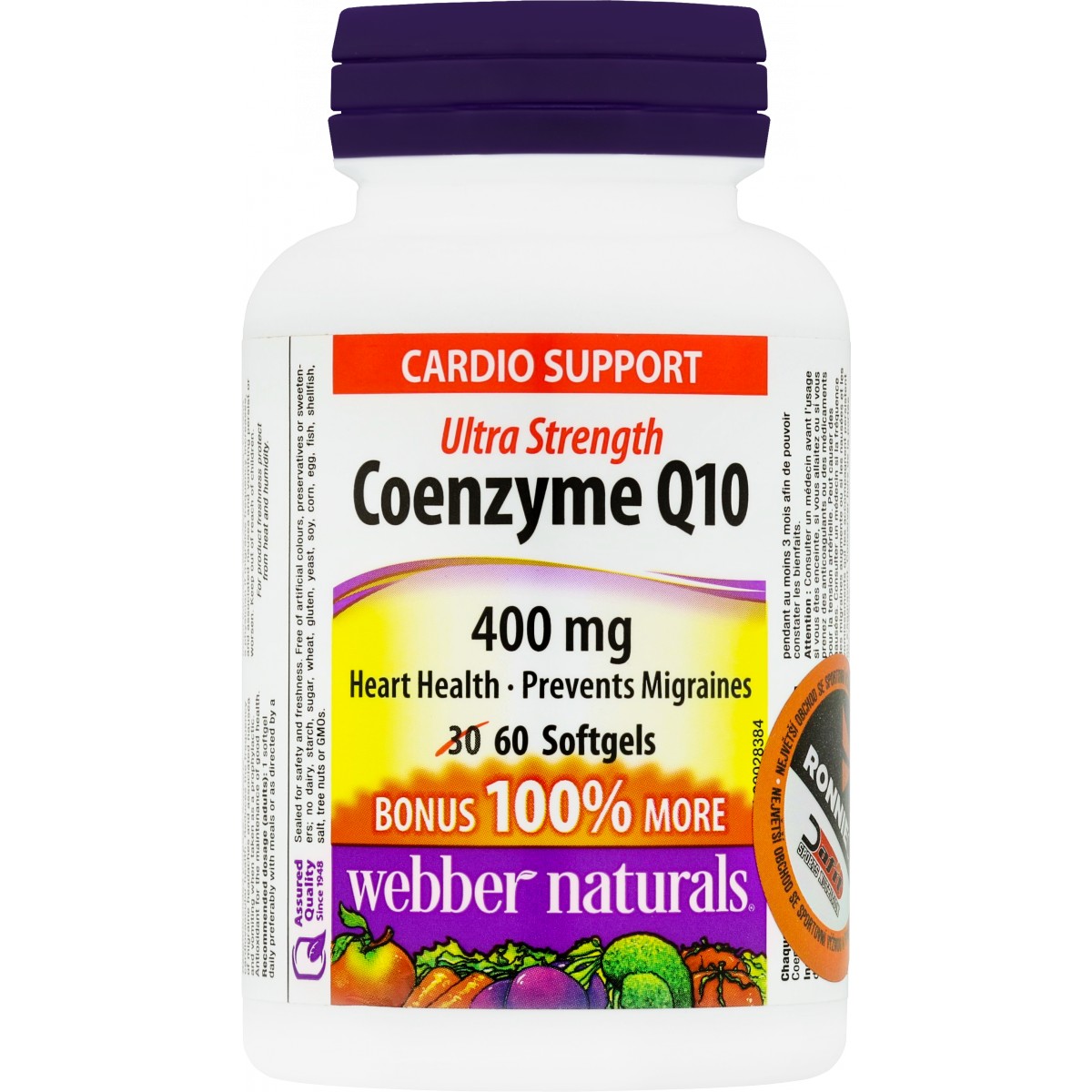 Coenz�m Q10 (400 mg) - Webber Naturals