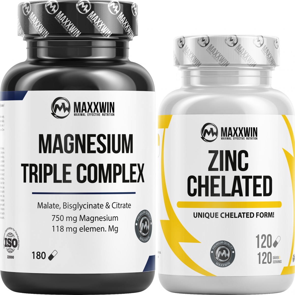 Hor��k, zinok � Magnesium Triple Complex + Zinc Chelated ZADARMO! - MAXXWIN
