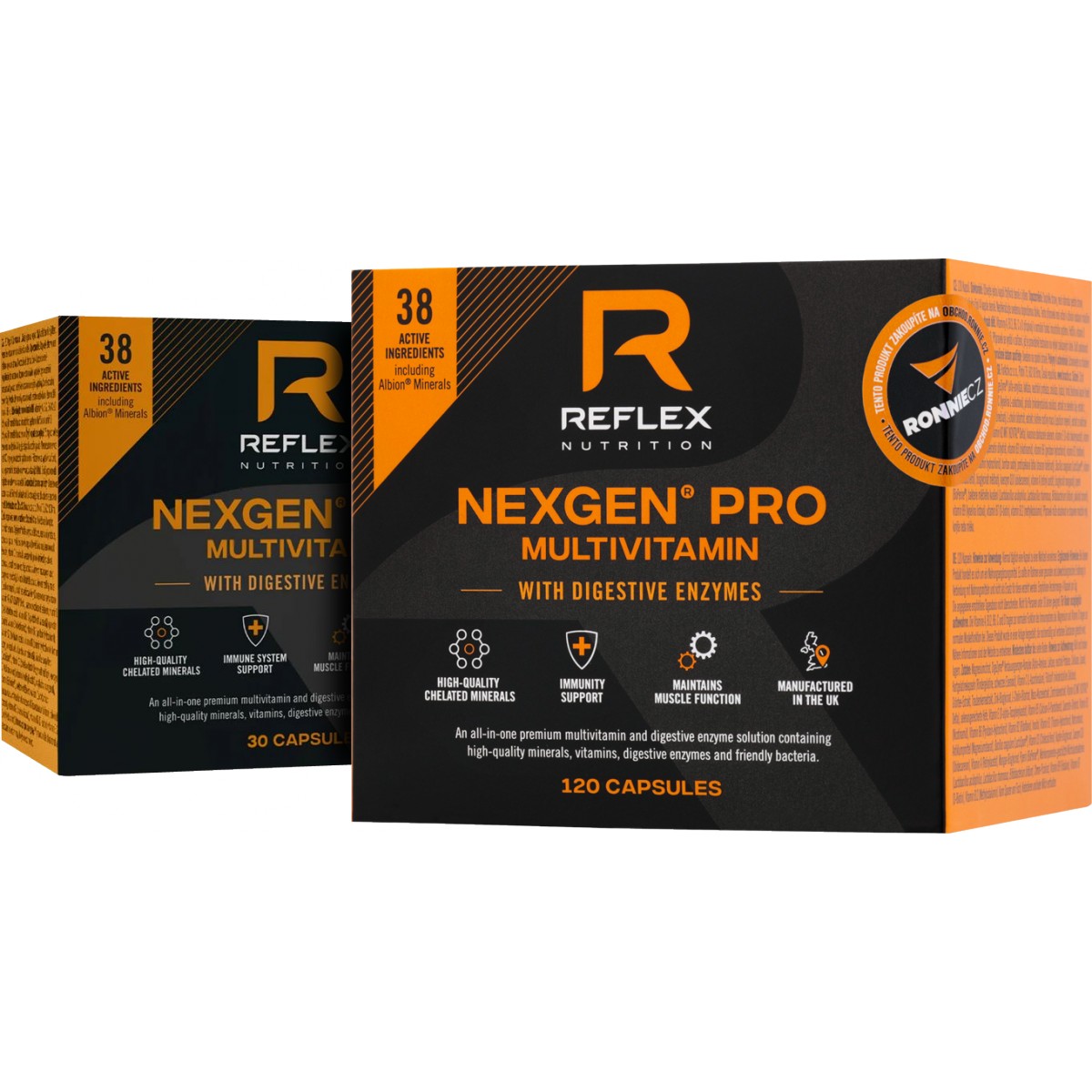 Nexgen Pro Multivitam�n s Digestive Enzymes - akcia 120 cps + 30 cps ZADARM - Reflex Nutrition