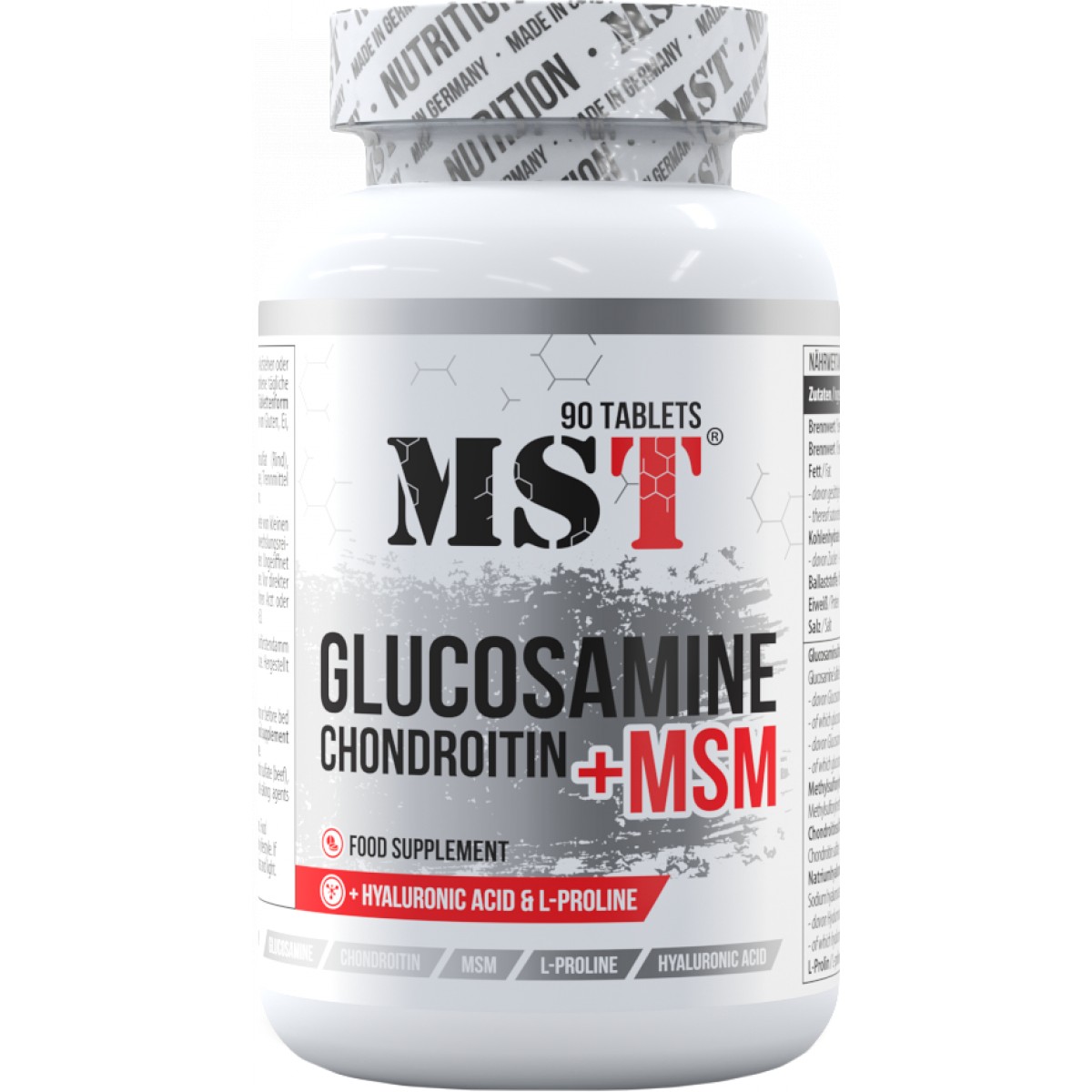 Glucosamine + Chondroit�n + MSM - MST Nutrition