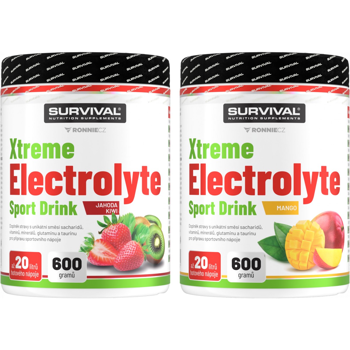 Xtreme Electrolyte Sport Drink - akcia 600 g + 600 g - Survival