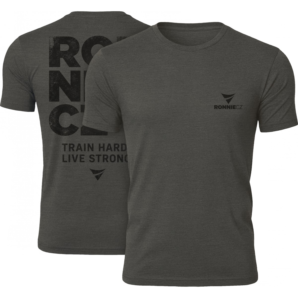 Tri�ko Ronnie.cz Bold Spirit (siv�) - Ronnie.cz
