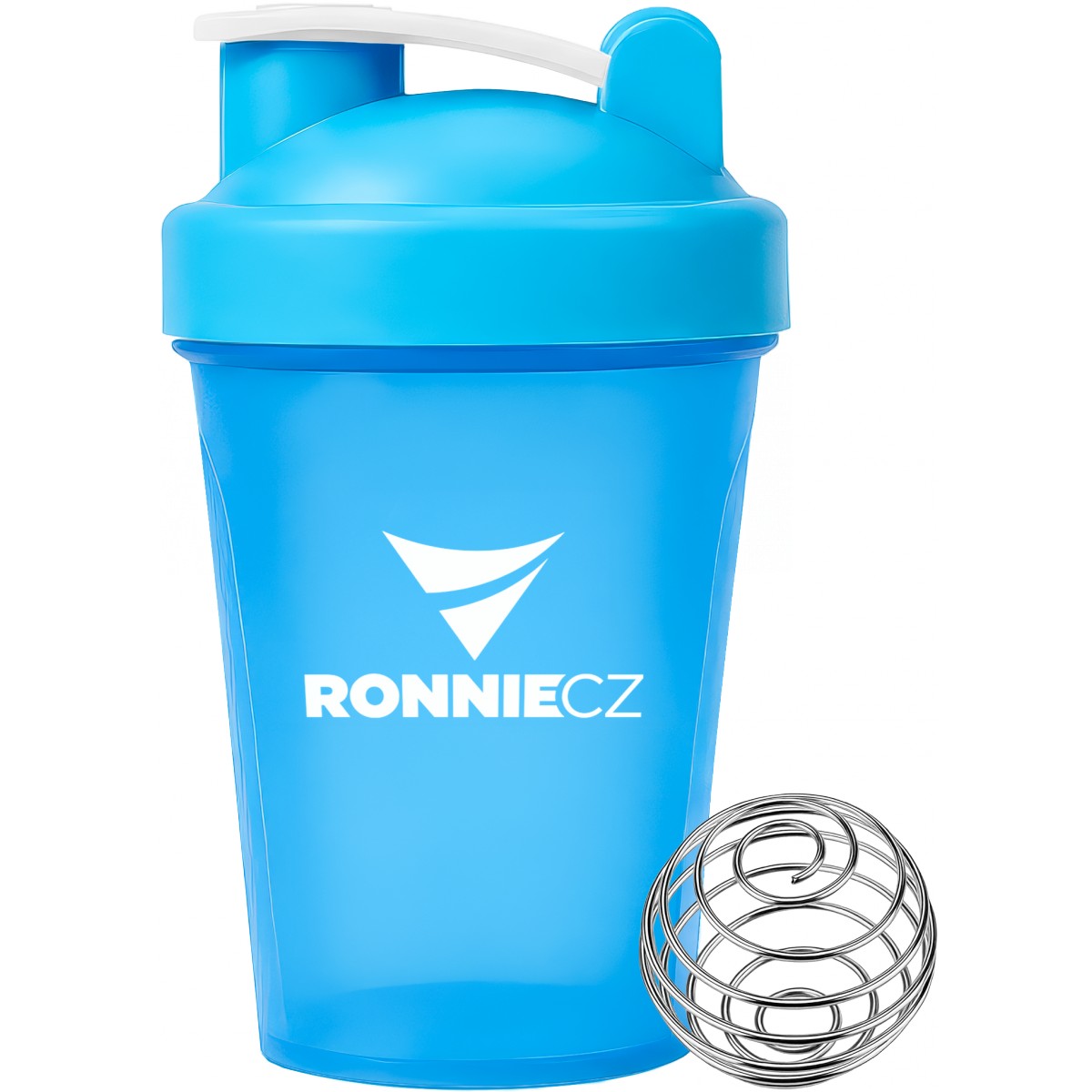 �ejker Ronnie.cz s mie�acou pru�inkou - 400 ml (modr�) - Ronnie.cz