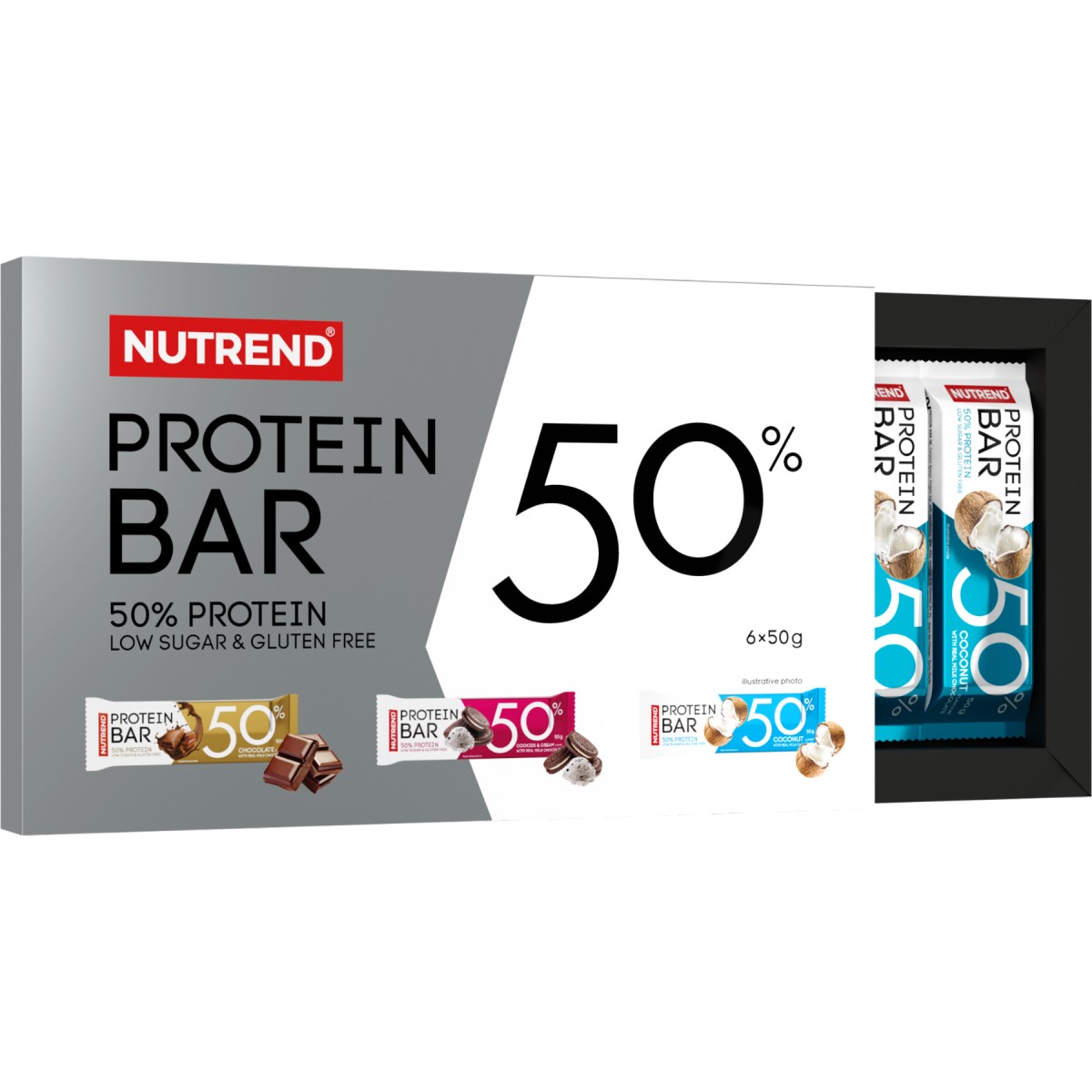 Prote�n Bar 50 - dar�ekov� balenie - Nutrend