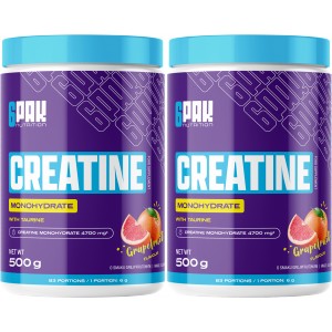 Creatine Monohydrate + taurin (500 g) - akce 1+1 ZDARMA! (6Pak Nutrition)