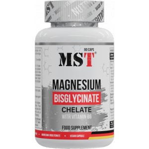 Horčík • Magnesium Bisglycinate Chelate with Vitamín B6 - MST Nutrition